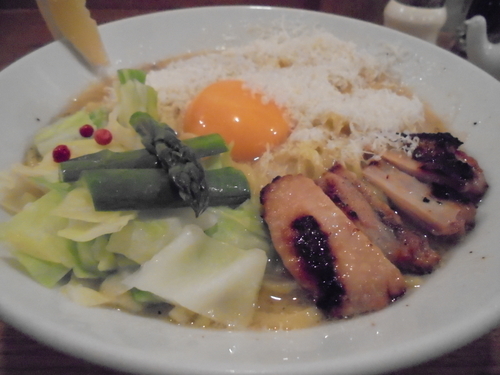 「トリポターナ　８２０円」@鶏ポタラーメン THANK 大門店の写真