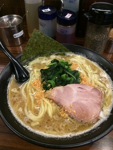 「太麺⑤」@豚骨醤油らーめん 誠屋 池尻店の写真
