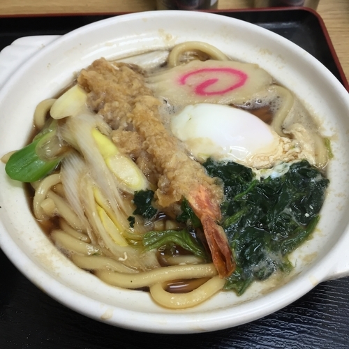 「鍋焼きうどん（￥600）」@めん庵の写真