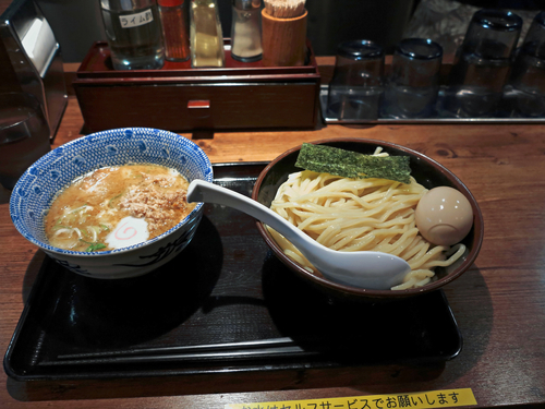 「豚玉つけ麺　中盛」@舎鈴 アトレ上野店の写真