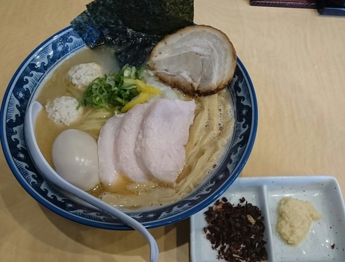 「特製煮干中華蕎麦（塩）」@らーめん 銀杏 松戸店の写真