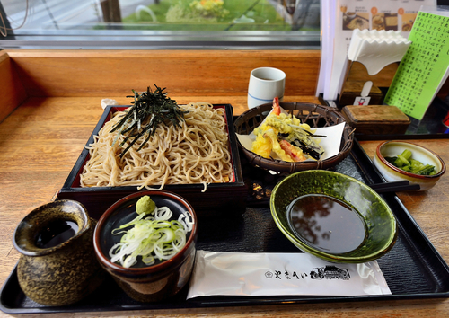 「天ざる蕎麦 大盛」@やまへい 軽井沢店の写真