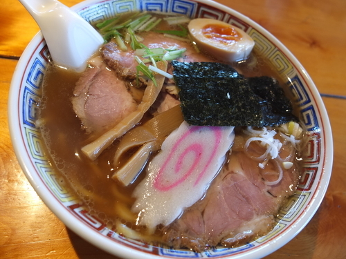 「支那チャーシュー（醤油・中太麺）」@赤坂屋 高崎中居店の写真