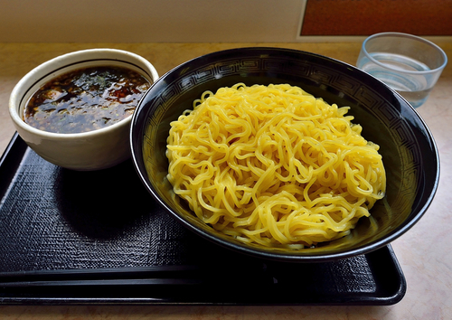 「魚介黒つけ麺　大盛」@お休み処 あさか野の写真