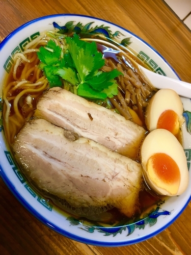 「【限定】本枯れ中華そば ￥800＋味玉￥100」@くじら食堂の写真