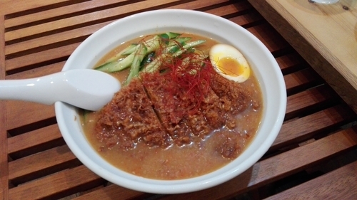 「冷しスタミナ味噌ラーメン」@とんかつ 熊さん 大宮店の写真