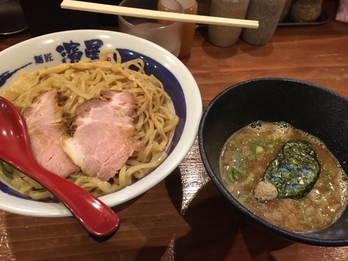 「濃厚煮干しつけ麺（大盛）」@濃厚煮干しそば 麺匠 濱星 関内店の写真