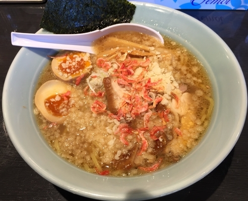 「海老ならーめん＋味玉（￥720＋￥110）」@古寿茂 海老名店の写真