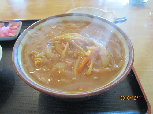 「カレーうどん　７５０円」@手打ちそば ふるさとの写真