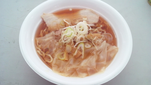 「山形・酒田の自家製ふわ・とろワンタンメン＠ワンタンメンの満月」@ラーメンEXPO2016 in 万博公園の写真