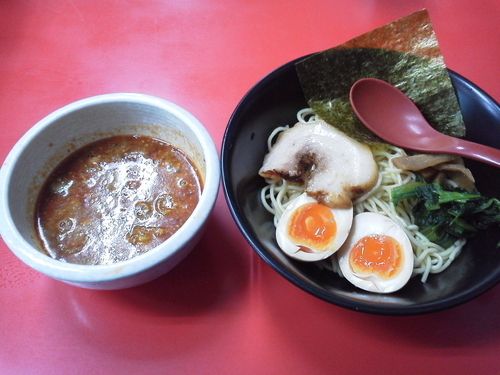 「特製つけ麺（赤つけ） 750円」@和風らーめん はるやの写真