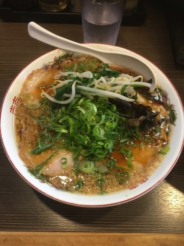 「ラーメン＋ランチ無料ライス」@麺や京水の写真