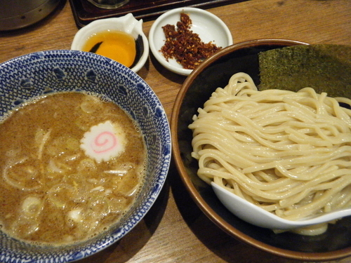 「海老つけ麺730円+赤辛100円」@舎鈴 ビーンズ武蔵浦和店の写真