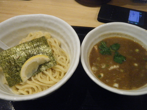 「濃厚煮干しつけ麺」@つけめん 蕾 本家の写真