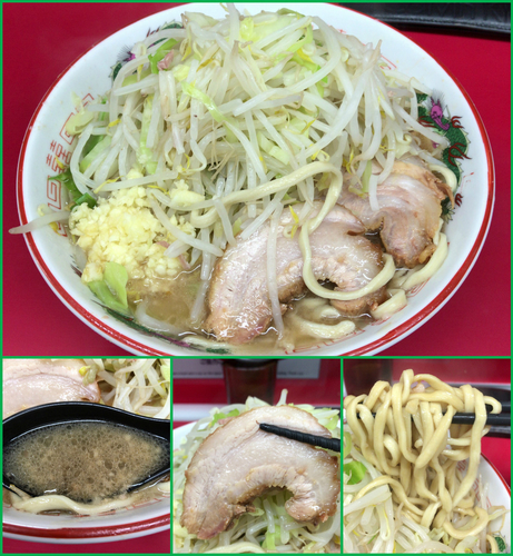 「ラーメン（ニンニク）¥730」@ラーメン二郎 湘南藤沢店の写真