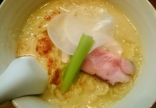 「かぶのらーめん～みそ味（限定）」@らーめん かねかつの写真