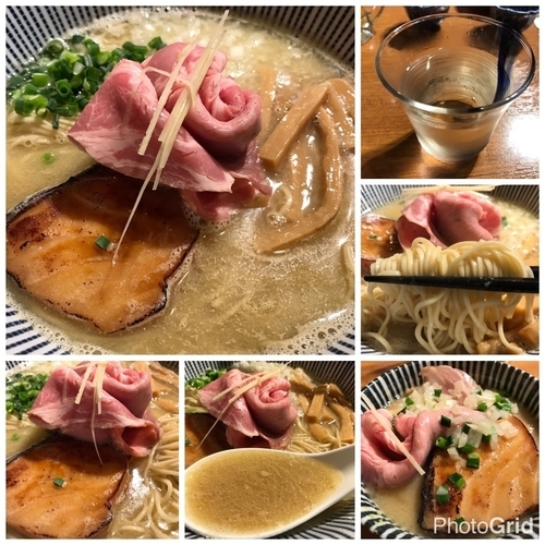 「【限定】濃厚銀ダラらーめん 880円＋海鮮丼 400円＋お酒」@寿製麺よしかわ 川越店の写真