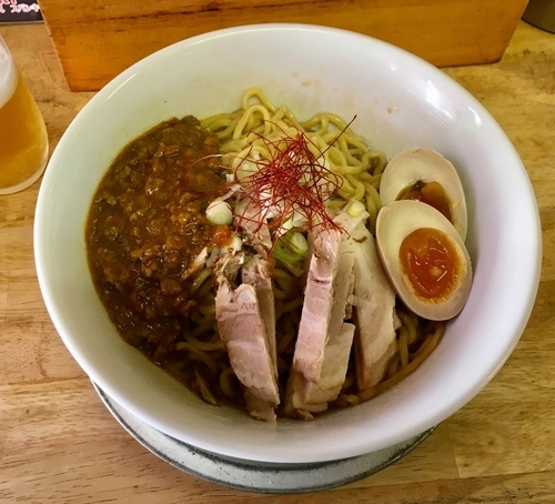 「キーマカレー油そば」@油そば専門店 noodle SPUNKYの写真