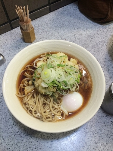 「天玉　￥４１０」@そば処 かめや 新橋店の写真