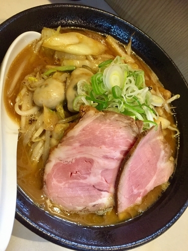 「【限定】牡蠣味噌らーめん ￥800」@麺屋 扇 SENの写真