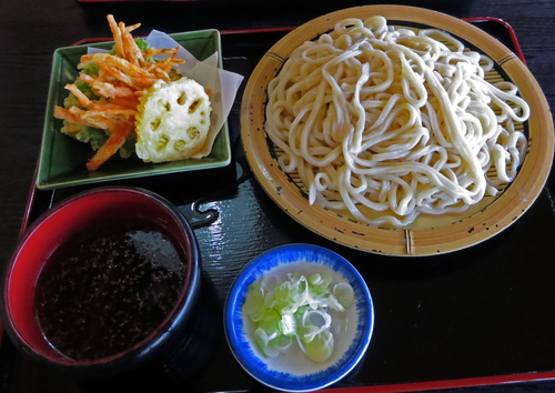 「野菜天うどん　大盛」@楽楽庵の写真