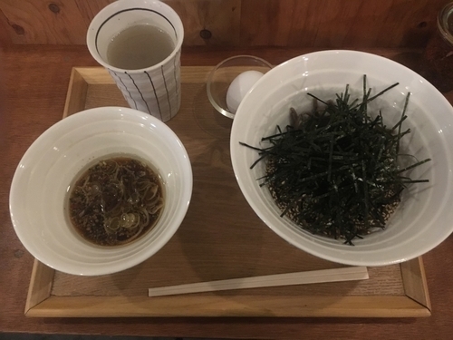 「夜限定〆のスタミナ冷そば【600円】」@そばうさの写真