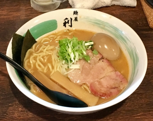 「鯛みそラーメン+味玉」@自家製麺 麺屋 利八の写真