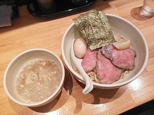 「特製塩つけめん」@○心厨房の写真