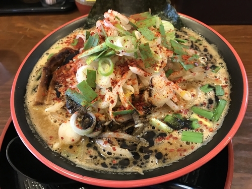 「【限定】辛シビラーメン 830円」@節系とんこつらぁ麺 おもとの写真