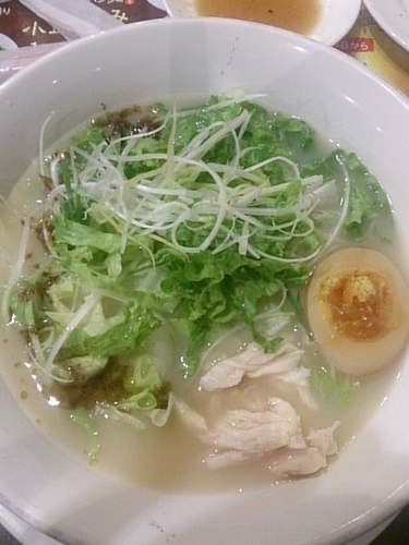 「野菜たっぷり水炊き鳥白湯ラーメン」@バーミヤン 土浦真鍋店の写真