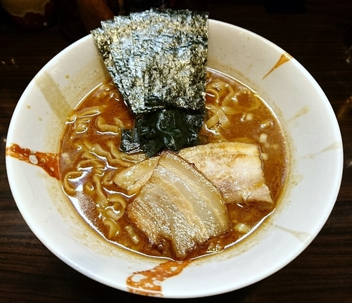 「魚介味噌ラーメン　半ライス」@麺屋 優創の写真