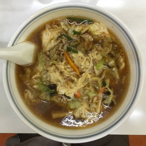 「醤油地獄ラーメン 730円」@中華吉野の写真