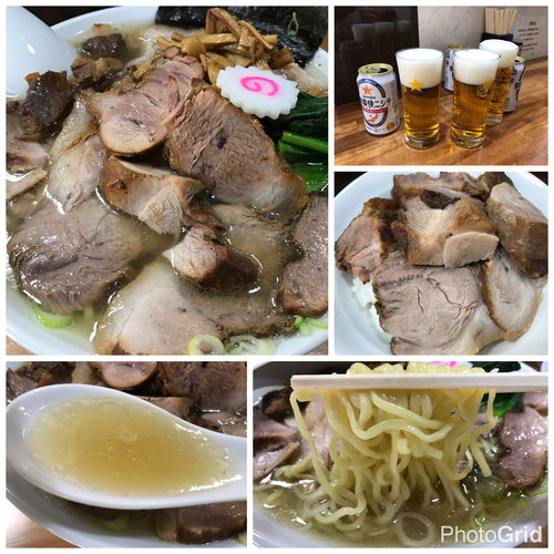 「塩チャーシューメン900円＋賄い肉100円＋ライス150円」@オランダ軒の写真