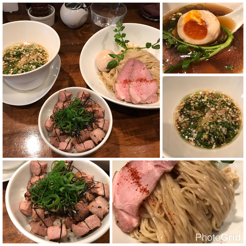 「醤油つけ麺800円大盛100円味玉100円小チャ飯150円」@創作麺工房 鳴龍の写真