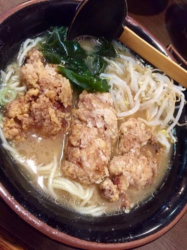 「唐揚げラーメン ￥700」@ラーメンショップ とさっ子の写真