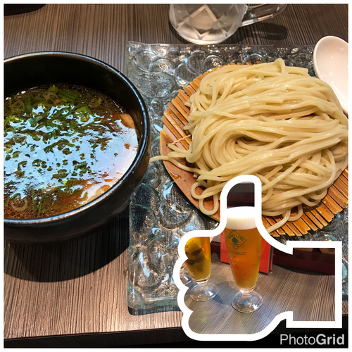 「ざるつけ麺 ＋ビール」@柳麺 呉田-goden-の写真