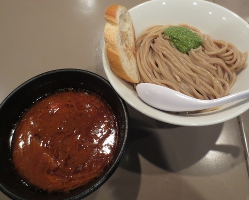 「ebiトマトつけ麺　880円」@つけ麺 五ノ神製作所の写真