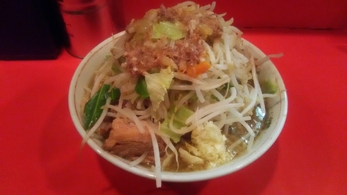 「小ラーメン（ヤサイニンニクアブラカラメ）」@ラーメン二郎 府中店の写真