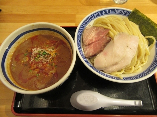 「限定　辛味噌つけ麺（８８０円）＋大盛＋チャーシュー」@大勝軒ROSSO－ロッソ－の写真