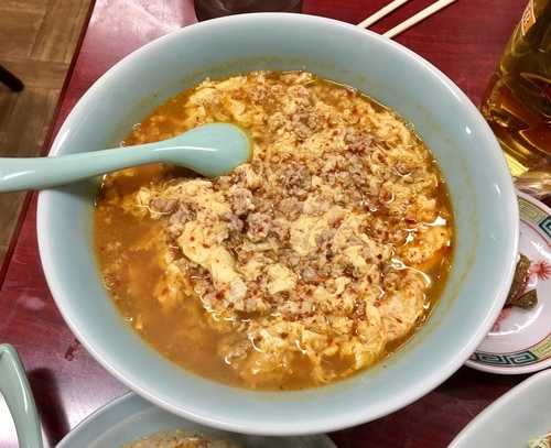 「Aセット タンタンメン+半チャーハン 900円」@タンタンメン本舗 曙町店の写真