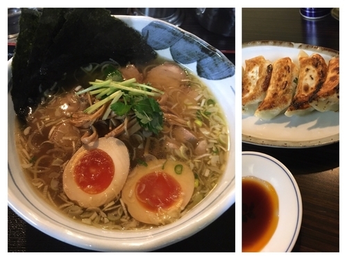 「特製中華そば980円+餃子380円」@中華そば 一富士の写真