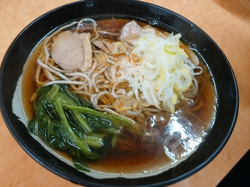 「鴨そば(並盛)460円」@たかべん 0番線ホーム店の写真