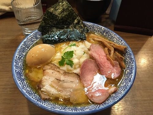 「特製極上煮干そば大盛り」@煮干しつけ麺 宮元の写真