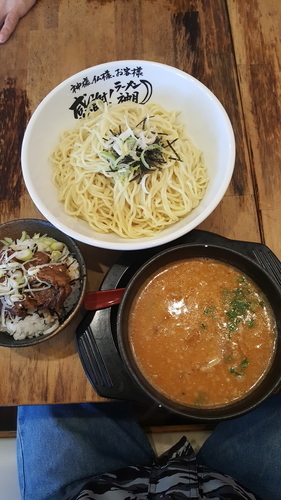 「濃厚みそつけ麺中盛」@らーめん神月の写真