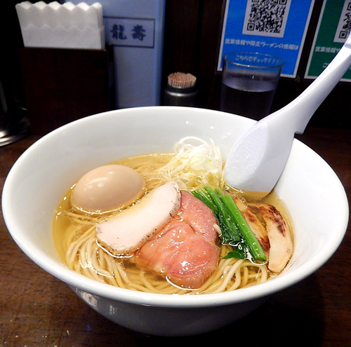 「味玉芳醇中華そば（塩,850円）」@麺屋 龍壽の写真