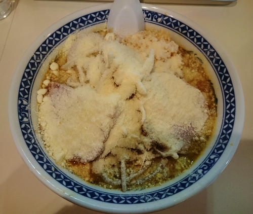 「スープカレーそば＋粉チーズ 930円」@麺家ぶんすけの写真