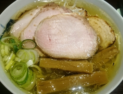 「塩ラーメン＋チャーシュー＋おろしそば」@麺 みつヰの写真