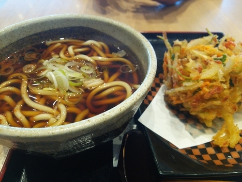 「季節のかき揚げうどん」@天常庵の写真