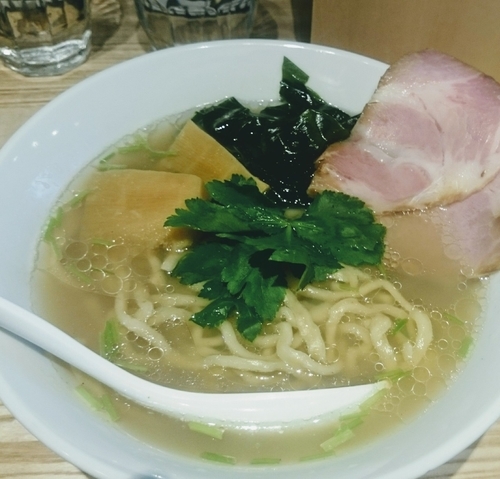 「貝塩らーめん＋替玉和えそば」@らーめん 改の写真