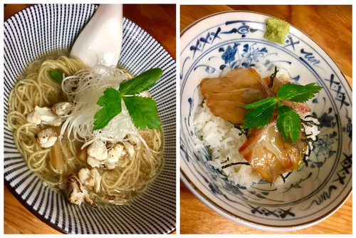 「真鯛らーめん￥700＋専用茶漬け用鯛めし￥200」@中華そば よしかわの写真